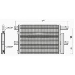CONDENSEUR CLIMATISATION POUR IVECO EUROCARGO 504080822 YU 520670 279