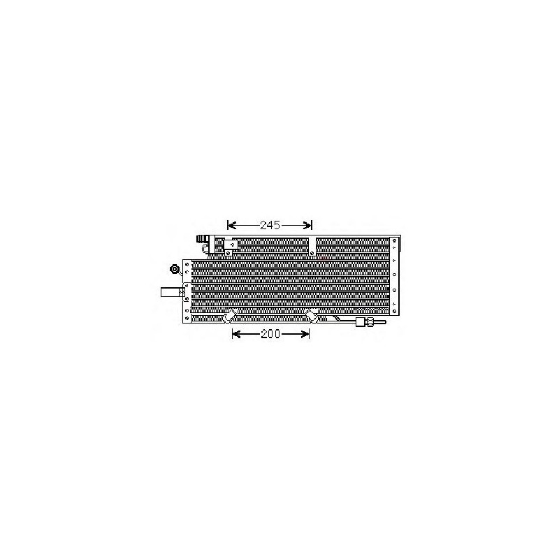 CONDENSEUR CLIMATISATION POUR DAF TRUCKS CF 1342025 DA 356366