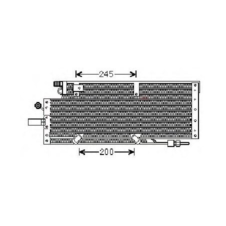 CONDENSEUR CLIMATISATION POUR DAF TRUCKS CF 1342025 DA 356366