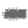 CONDENSEUR CLIMATISATION POUR DAF TRUCKS CF 1342025 DA 356366