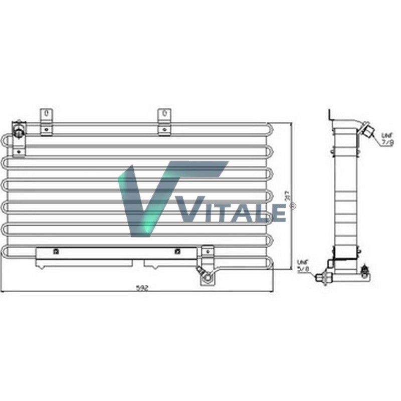 CONDENSEUR CLIMATISATION POUR AUDI 100 443260403F CA108152 0