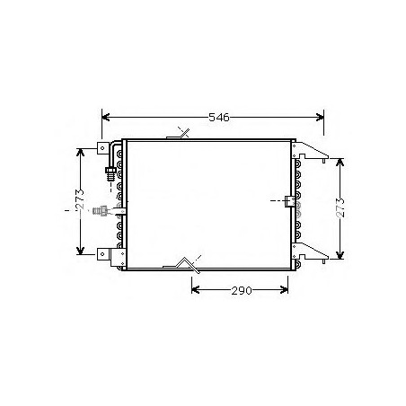 CONDENSEUR CLIMATISATION POUR BMW SERIE 5 1376474 CAT 801602 0